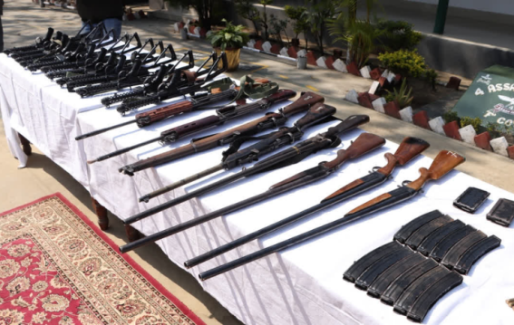 32 Arms and ammunitions handed over in Manipur