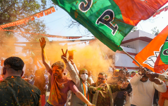 BJP to sweep local body polls, Congress trailing behind