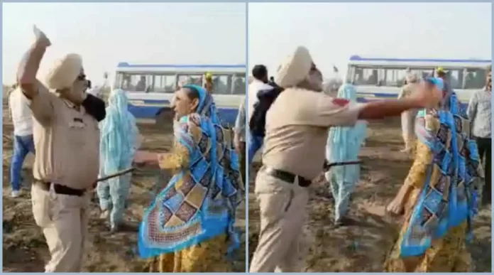 Policeman Assaults Woman Farmer in Punjab