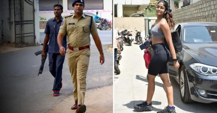 Actress Dimple Hayathi hits IPS officer's car