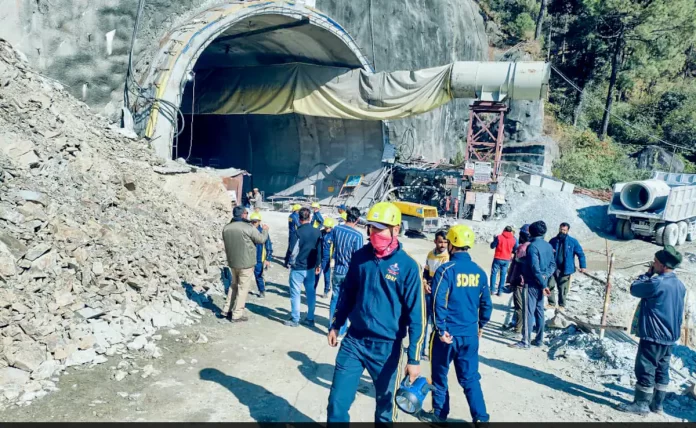 Under-Construction Tunnel Collapses in Uttarakhand, Rescue Ops for 40 Trapped