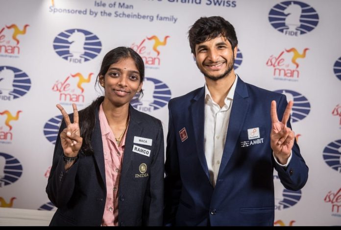 India takes the top spot in the FIDE Grand Swiss Open