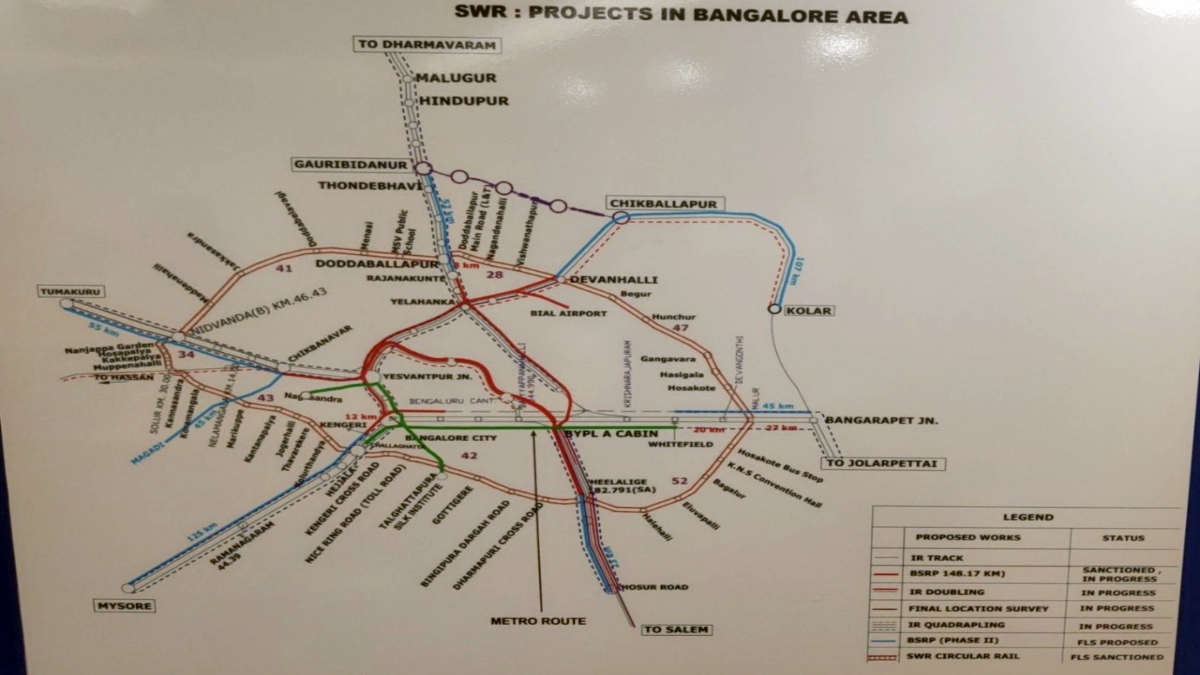 Bengaluru Set to Unveil India’s Largest 287-Kilometer Circular Rail Network