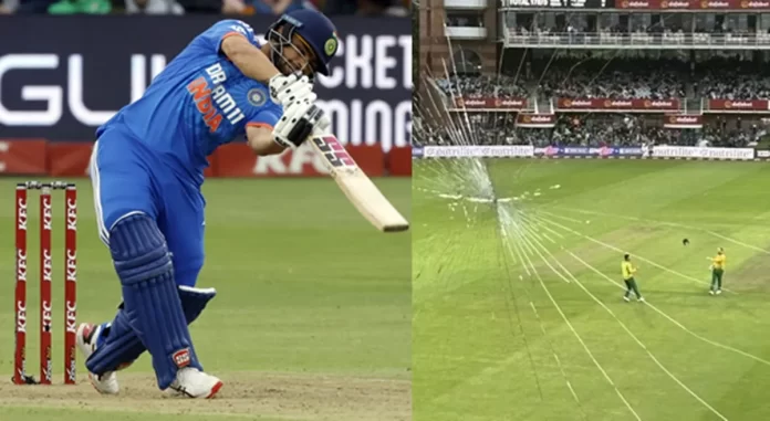 Rinku Singh's Explosive Batting Shatters South African Stadium Glass