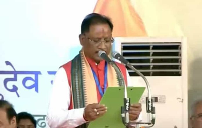 Vishnu Deo Sai Takes Oath As Chhattisgarh Chief Minister