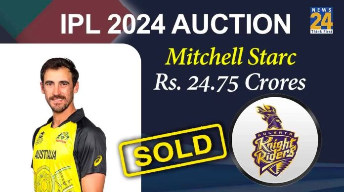 Mitchell Starc Sets IPL Auction Record with Kolkata Knight Riders