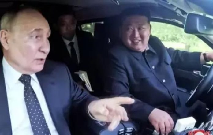 Watch: Putin Drives Kim Jong Un in Limousine