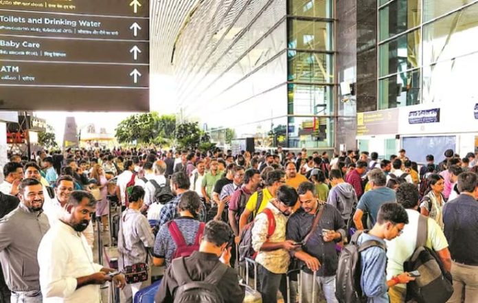 Bengaluru airport at Chaos due to Microsoft outage