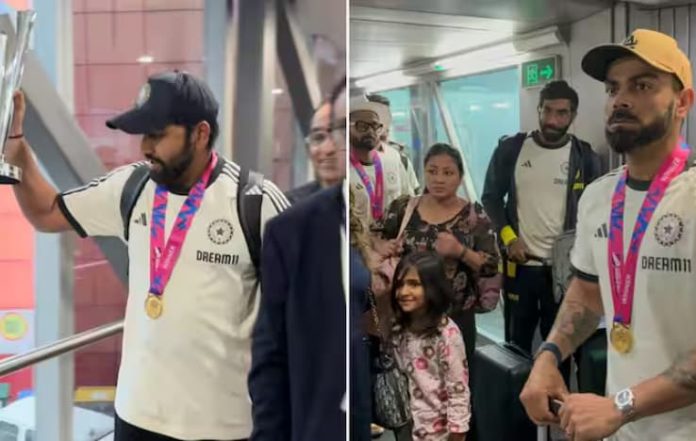 Team India Arrives at Delhi Airport, Will Soon Fly to Mumbai