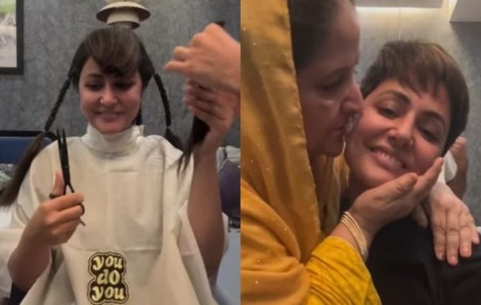 Hina Khan's Emotional Haircut During Cancer Treatment Touches Hearts