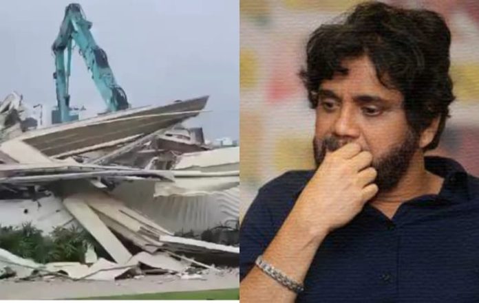 Bulldozer Hits Nagarjuna’s N-Convention Center, Here's Why?