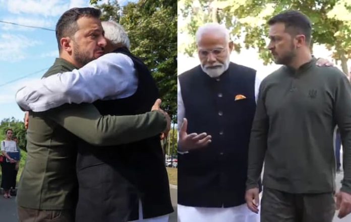 Modi Meets Zelensky in Ukraine: A Hug, Handshake, and Historic Diplomacy