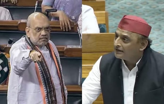 Parliament Session: Akhilesh Yadav vs Amit Shah