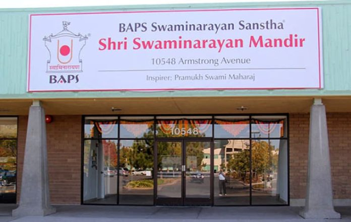 BAPS Shri Swaminarayan Mandir in Sacramento Vandalized with Anti-Hindu Messages Just Days After New York Incident