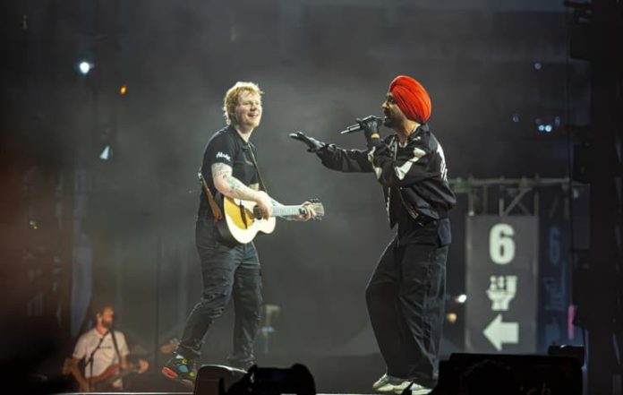 Ed Sheeran’s Surprise Entry at Diljit Dosanjh Concert Breaks the Internet