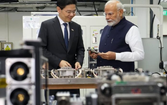 PM Modi Explores Chip Manufacturing Partnership in Singapore