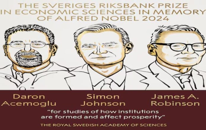 2024 Nobel Prize in Economics Goes to Acemoglu, Johnson, and Robinson