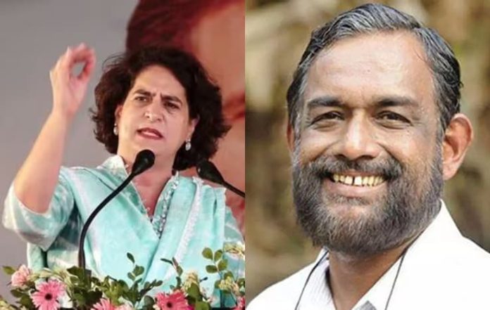 CPI Fields Veteran Sathyan Mokeri Against Priyanka Gandhi