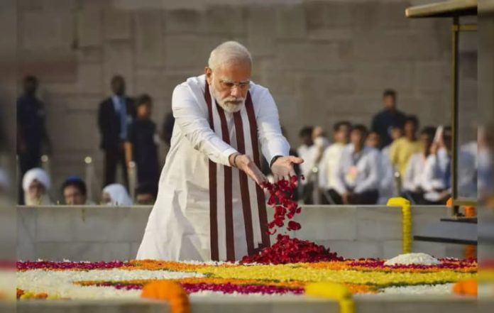 PM Modi Pays Heartfelt Tribute to Gandhi and Shastri