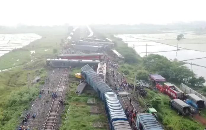 Tamil Nadu Train Accident 12 Coaches Scattered, Drone Captures Shocking Scene