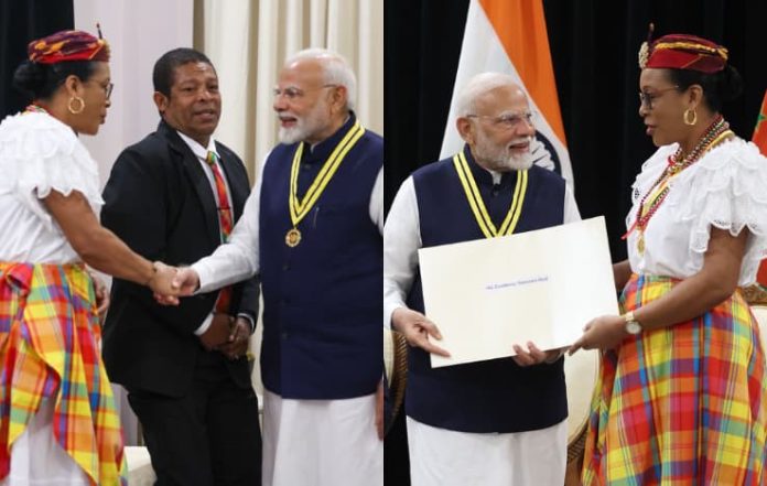 PM Modi Honoured With Dominica's Highest National Award