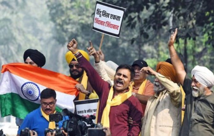 Protests Erupt Outside Canadian Embassy in Delhi