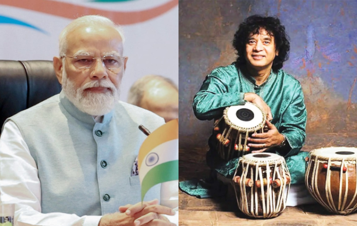 PM Modi Pays Tribute to Zakir Hussain